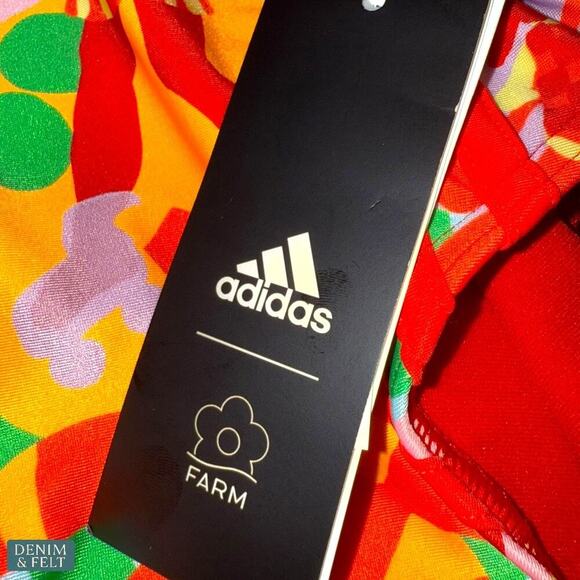 Adidas x FARM Rio One-Piece Swimsuit Pearl Citrine Multicolor Size 0 NEW/NWT!! - Picture 13 of 16
